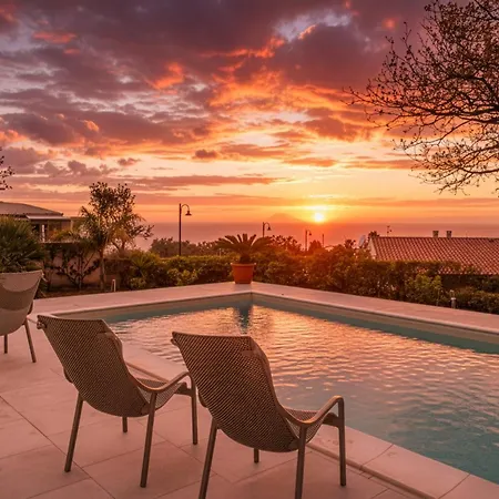 Capovillas - Tramonto Sullo Stromboli ヴィラ *